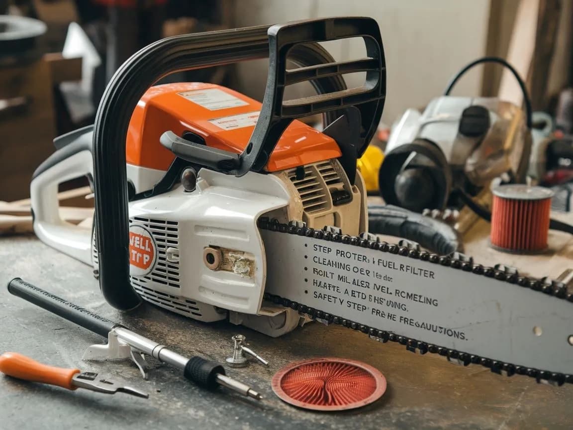 Jak wyczyścić filtr paliwa w pilarce, aby uniknąć problemów z silnikiem